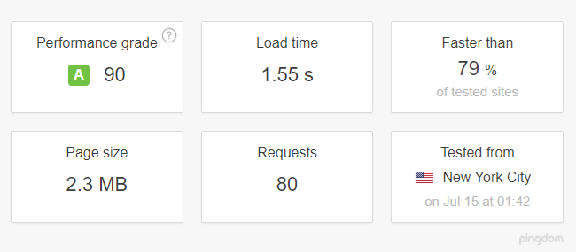 Web Page speed test - Performance: A, Load TIme: 1.55s for www.trdetail.com