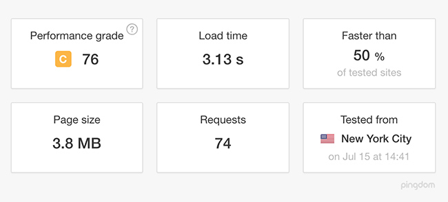 Web Page speed test - Performance: C, Load Time: 3.13s for trdetail auto detailing local competitor