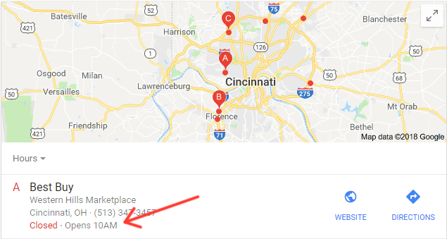 Google My Business - Business Hours Feature